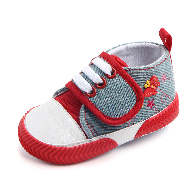 Butterfly baby shoes soft soled walking shoes - Mubimart -  