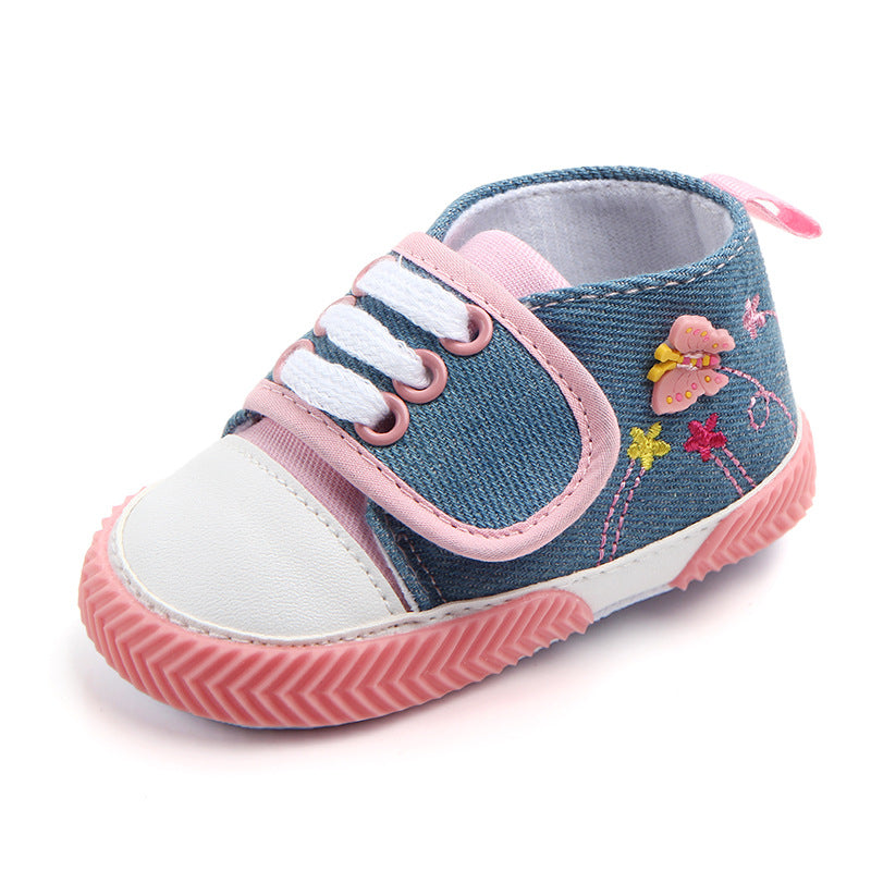 Butterfly baby shoes soft soled walking shoes - Mubimart -  