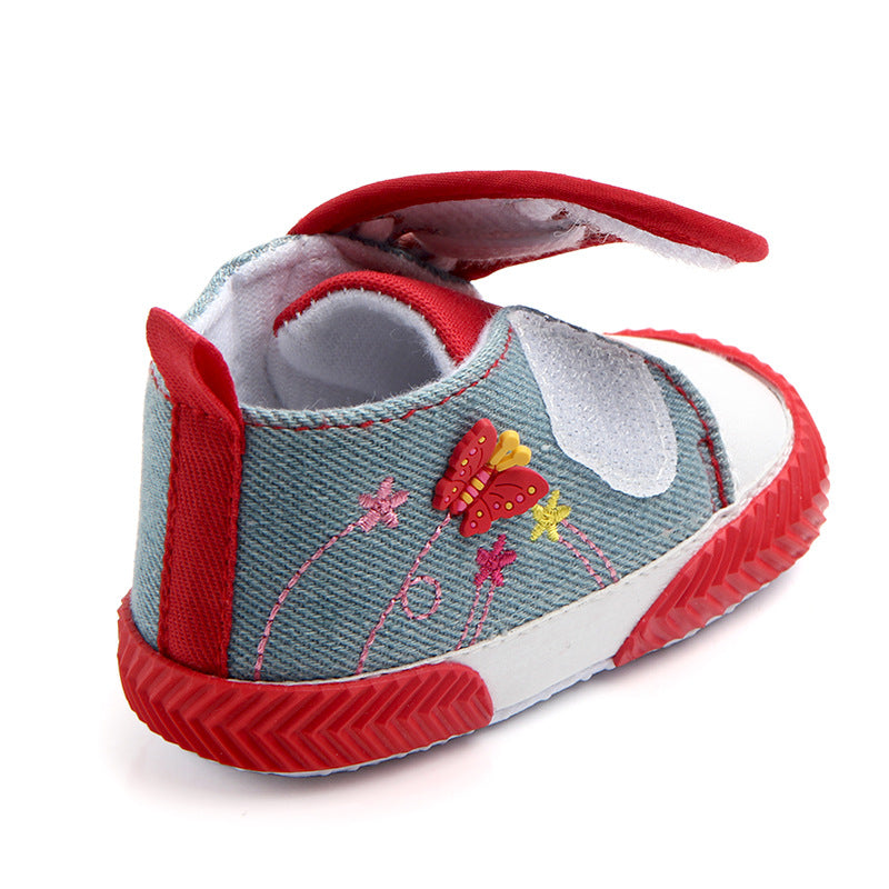 Butterfly baby shoes soft soled walking shoes - Mubimart -  