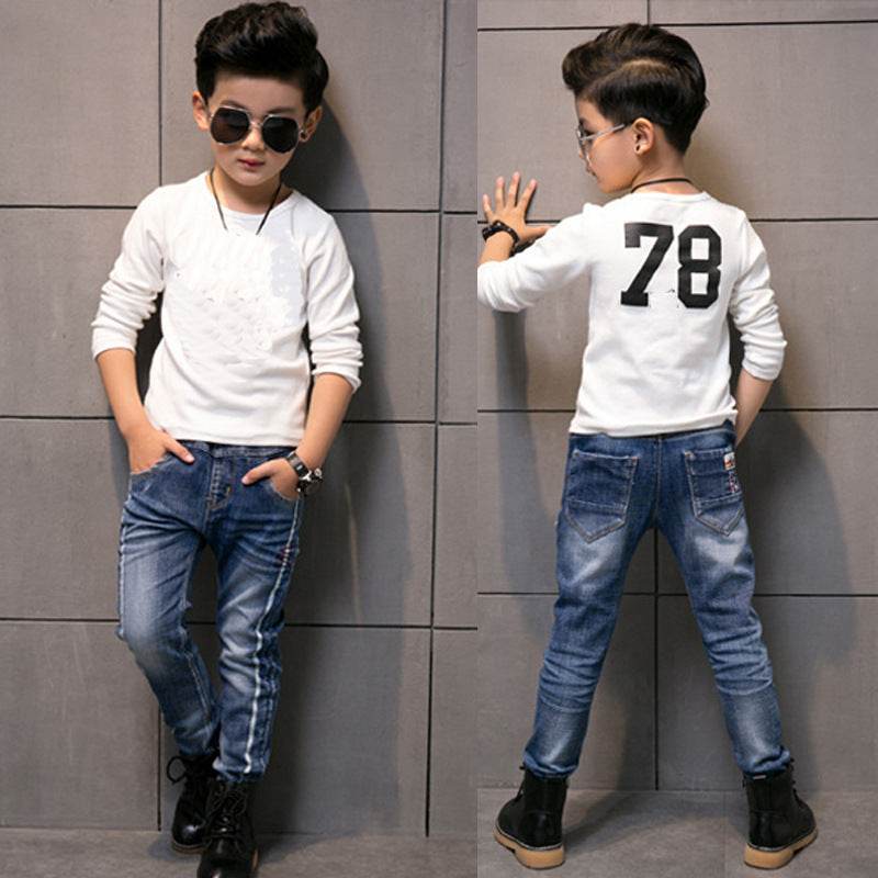 CUHK Kids' Fashion Straight Casual Pants - Mubimart