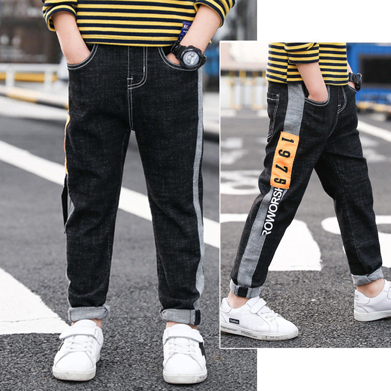 CUHK Kids' Fashion Straight Casual Pants - Mubimart - Boys Jenes 