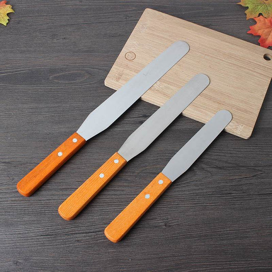 Cake spatula with wooden handle - Mubimart