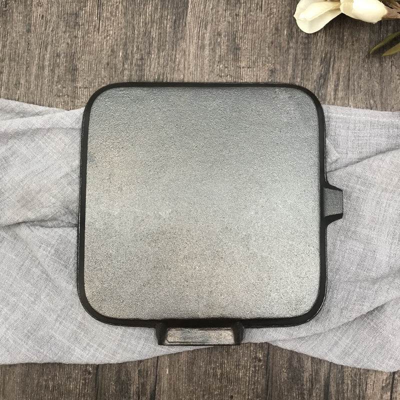 Camping Cookware Cast Iron Steak Skillet Folding Pan - Mubimart