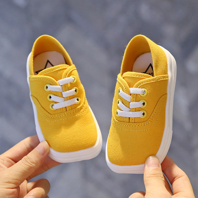 Canvas Shoes Korean Board Shoes Boys Baby White Shoes - Mubimart -  