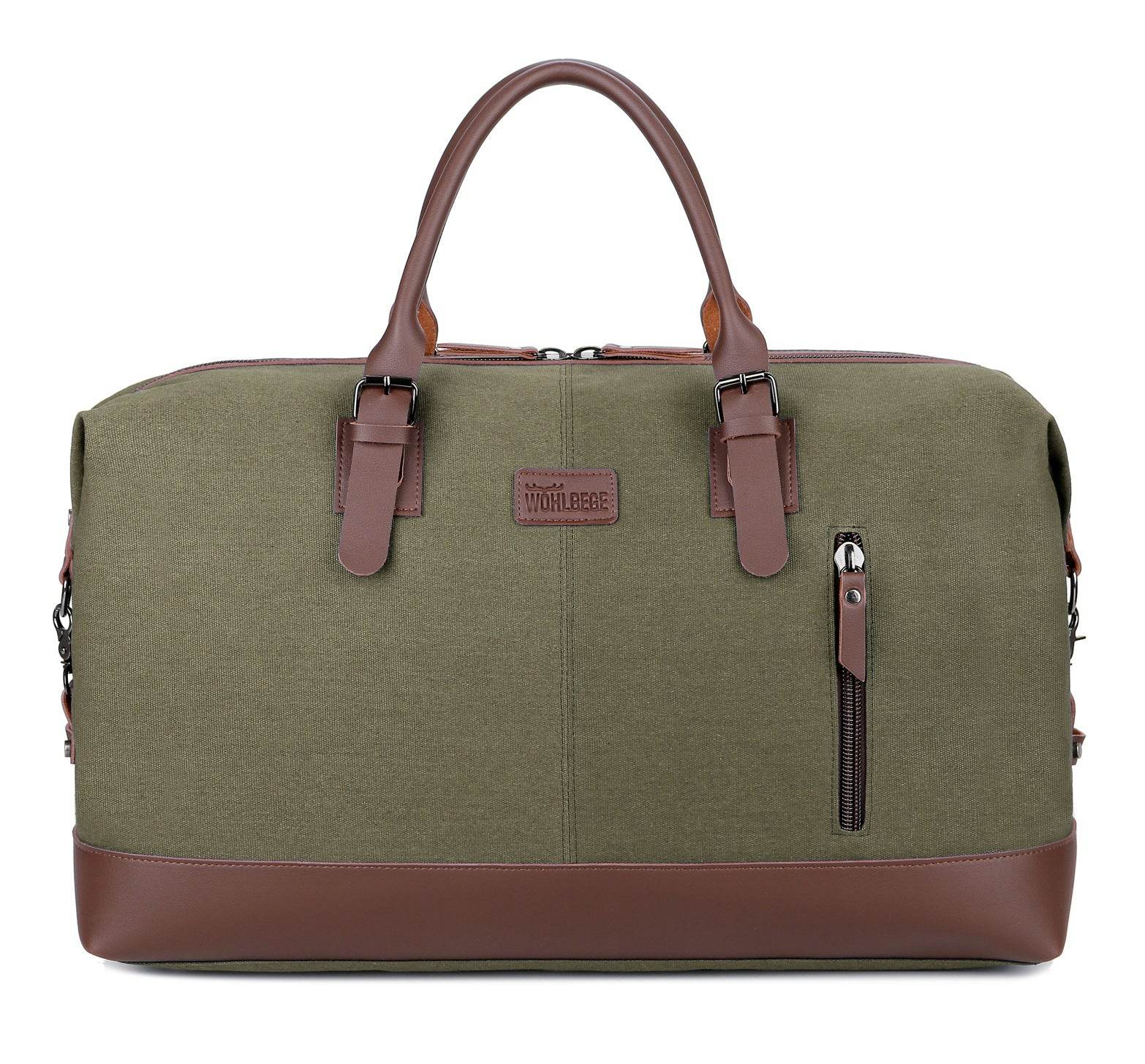 Canvas Travel Bag Men's Gym Bag Outdoor Luggage Bag - Mubimart