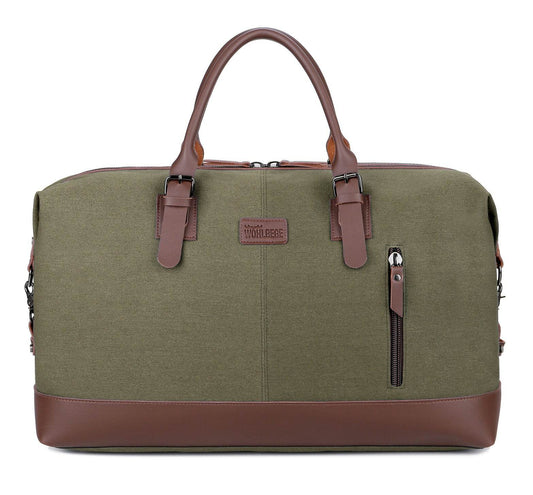Canvas Travel Bag Men's Gym Bag Outdoor Luggage Bag - Mubimart
