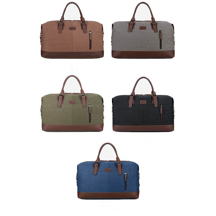 Canvas Travel Bag Men's Gym Bag Outdoor Luggage Bag - Mubimart