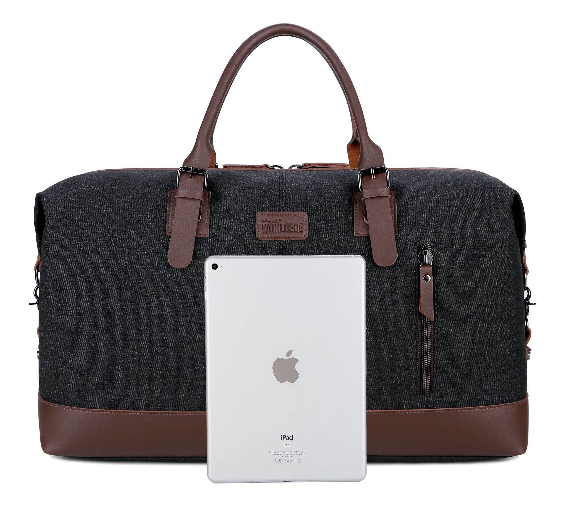 Canvas Travel Bag Men's Gym Bag Outdoor Luggage Bag - Mubimart