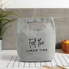 Canvas lunch box bag lunch tote - Mubimart -  