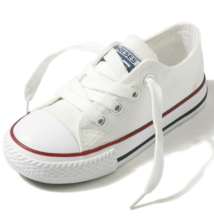 Canvas shoes non-slip casual shoes student parent-child shoes new baby shoes white shoes - Mubimart -  