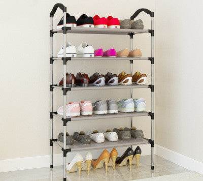 Canvas standing shoe rack shoes - Mubimart