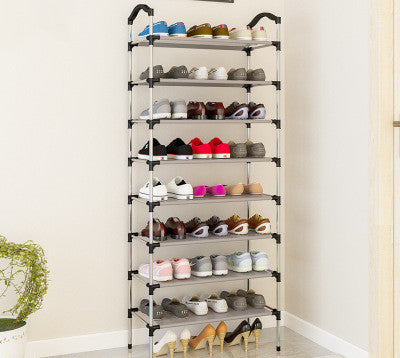 Canvas standing shoe rack shoes - Mubimart -  