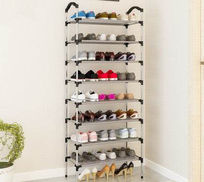 Canvas standing shoe rack shoes - Mubimart