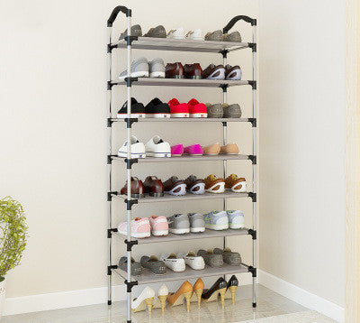 Canvas standing shoe rack shoes - Mubimart -  