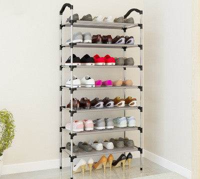 Canvas standing shoe rack shoes - Mubimart