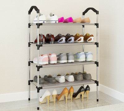 Canvas standing shoe rack shoes - Mubimart