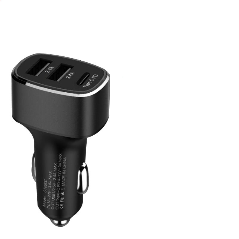 Car Charger Dual USB TYPE C PD QC 3.0 2.0 - Mubimart -  