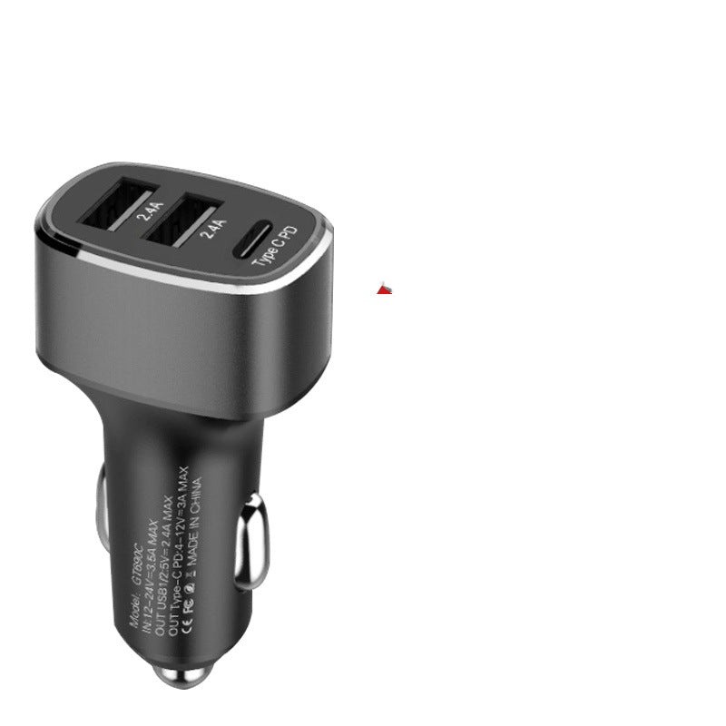 Car Charger Dual USB TYPE C PD QC 3.0 2.0 - Mubimart -  