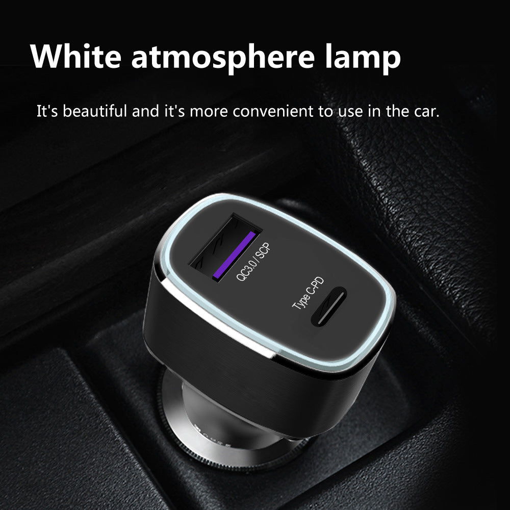 Car Charger Dual USB TYPE C PD QC 3.0 2.0 - Mubimart -  