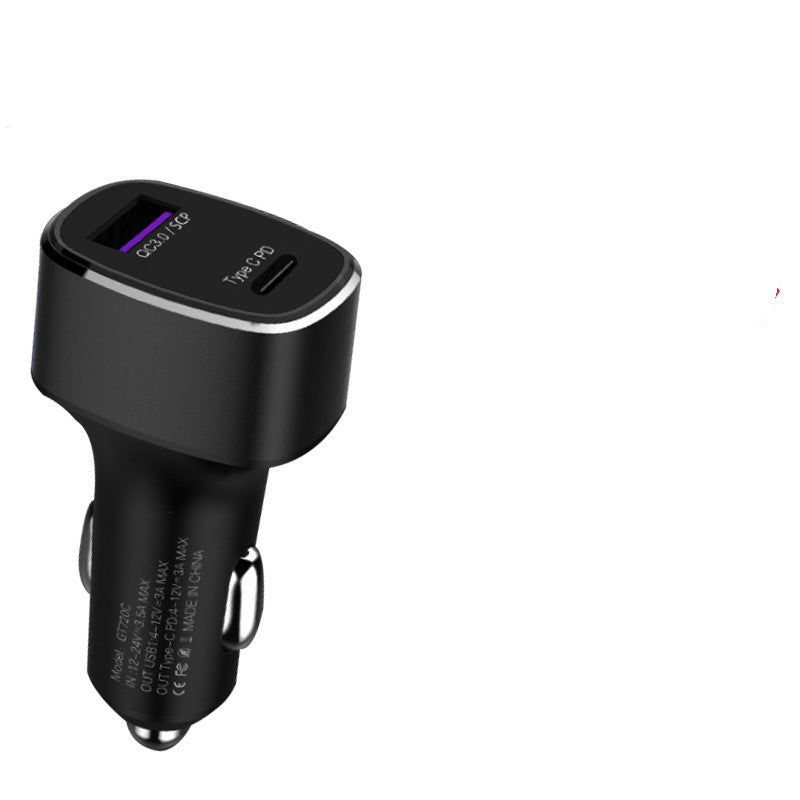 Car Charger Dual USB TYPE C PD QC 3.0 2.0 - Mubimart -  