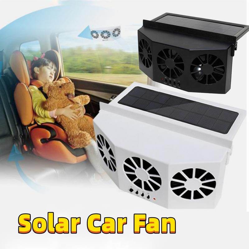 Car Fan Solar Window Sun Powered Car Auto Air Vent Cool Cooling System Radiator Fan Cooling Fan Energy Saving Car Styling Cooler - Mubimart