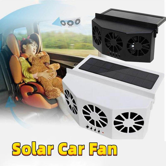 Car Fan Solar Window Sun Powered Car Auto Air Vent Cool Cooling System Radiator Fan Cooling Fan Energy Saving Car Styling Cooler - Mubimart
