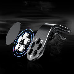 Car L-Shaped Magnetic Mobile Phone Holder - Mubimart -  