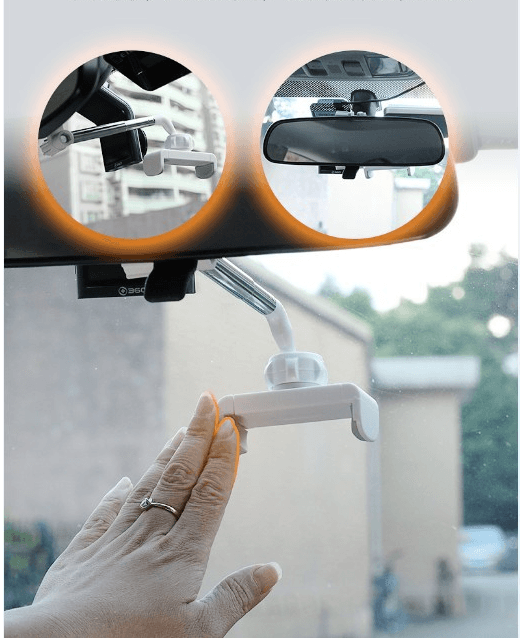 Car Mobile Phone Holder Car Rearview Mirror Snap-on Navigator Holder Mobile Phone Holder - Mubimart