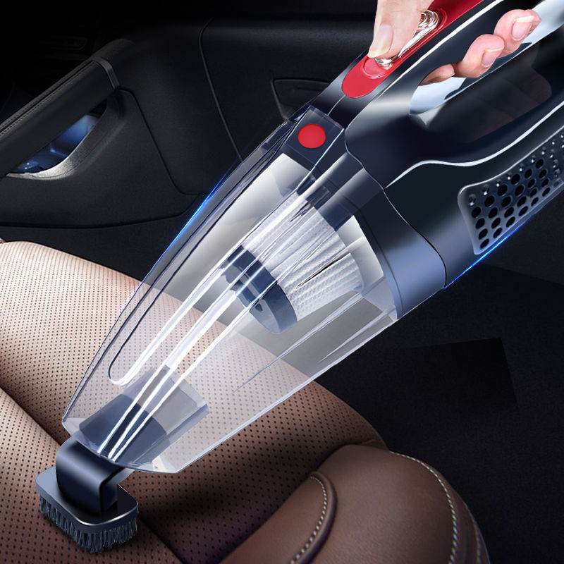 Car Vacuum Cleaner, Wireless Charging, Small Hand-Held Car Vacuum Cleaner, Portable Home Car Dual-Use High Power - Mubimart