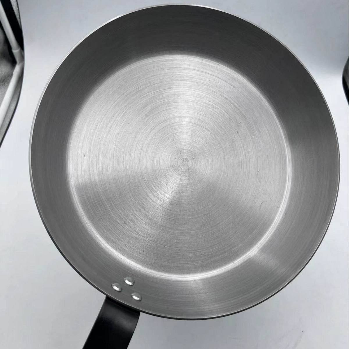 Carbon Steel Fine Uncoated Physical Non-stick Iron Pan - Mubimart