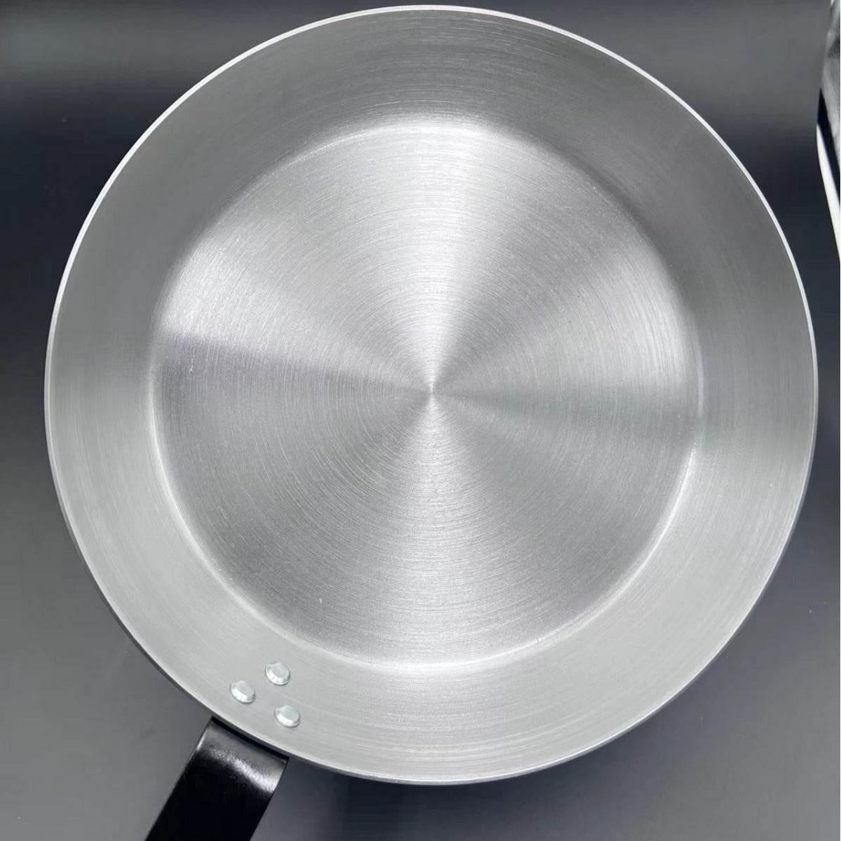 Carbon Steel Fine Uncoated Physical Non-stick Iron Pan - Mubimart