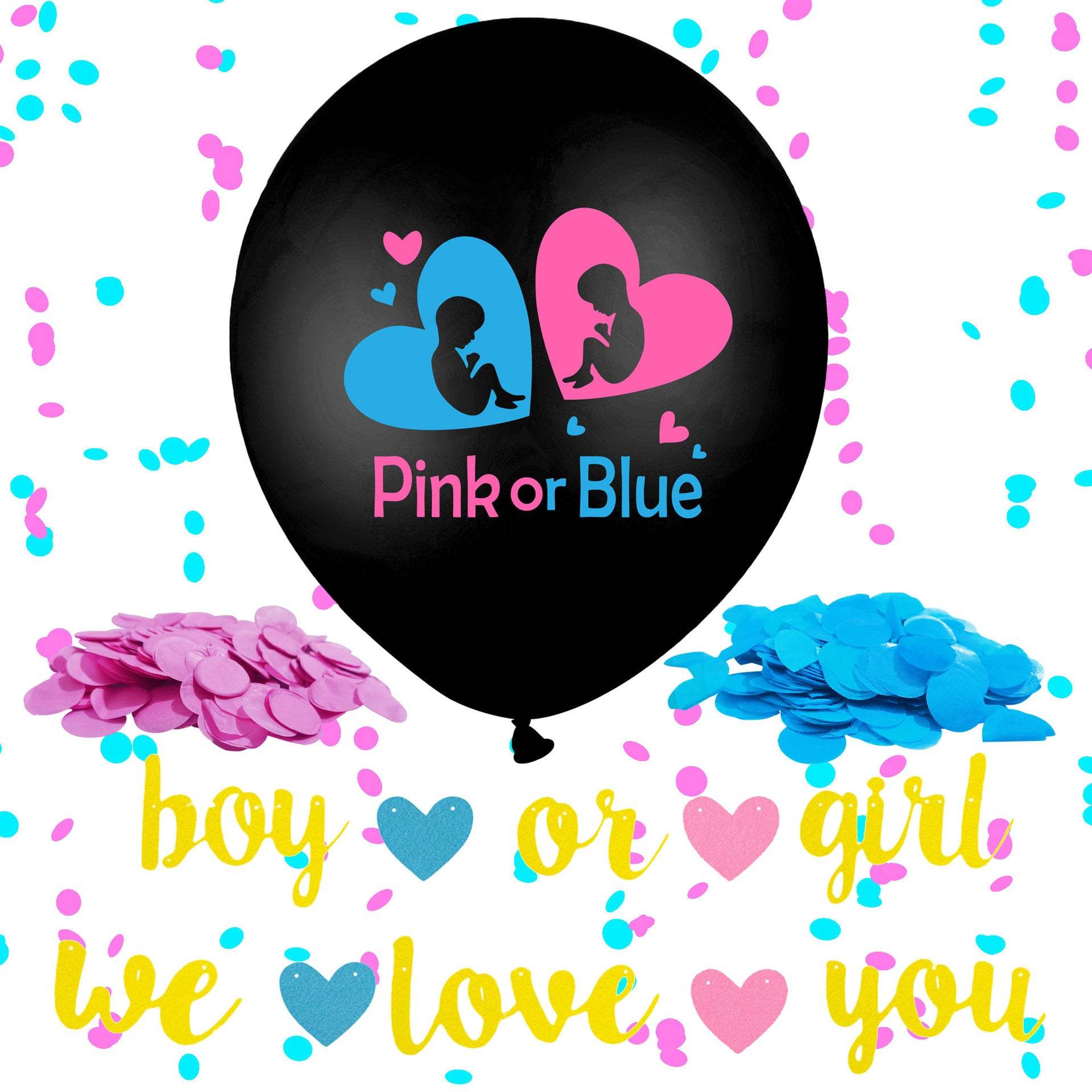 Card Pull Flag Baby Gender Secret Balloon - Mubimart