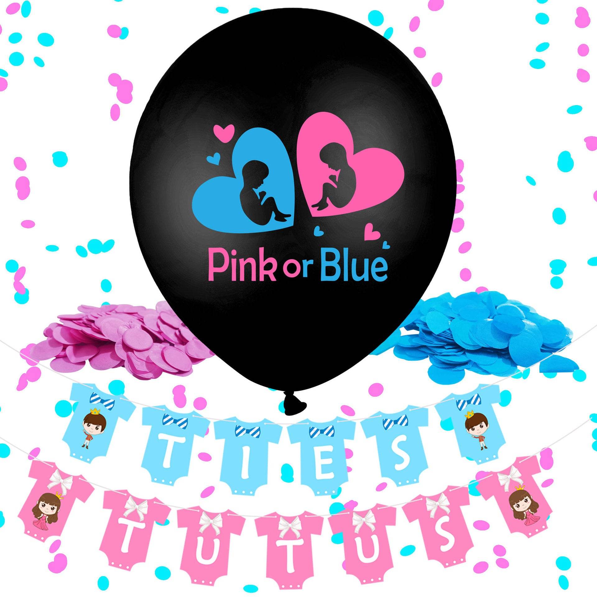 Card Pull Flag Baby Gender Secret Balloon - Mubimart