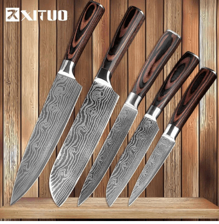 Carpenter's Special Set 6-piece Set 8-piece Set Knife Chef Knife Kitchen Knife Cooking - Mubimart