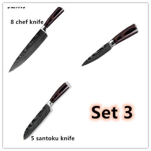 Carpenter's Special Set 6-piece Set 8-piece Set Knife Chef Knife Kitchen Knife Cooking - Mubimart