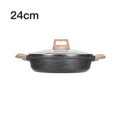 Carrot Maifan Stone Non-Stick Steak Frying Pan Without Soot and Flat Bottom - Mubimart -  