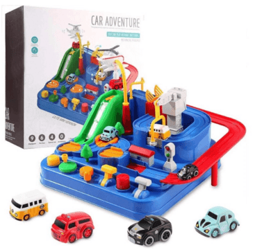 Cars Pass Through Big Adventure Parking Lot Rail Car Toy Car Track Kids Toy - Mubimart