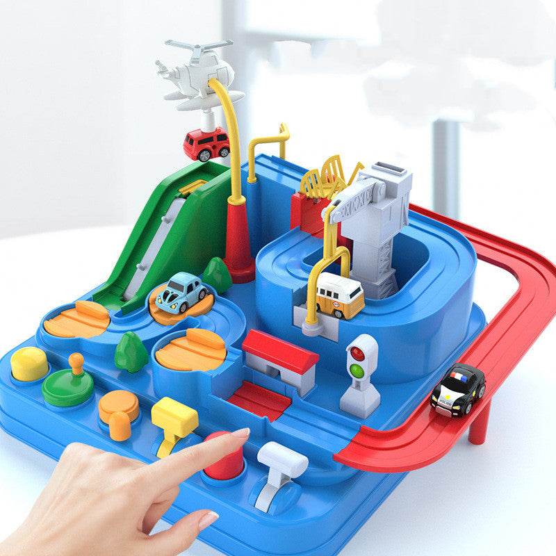 Cars Pass Through Big Adventure Parking Lot Rail Car Toy Car Track Kids Toy - Mubimart