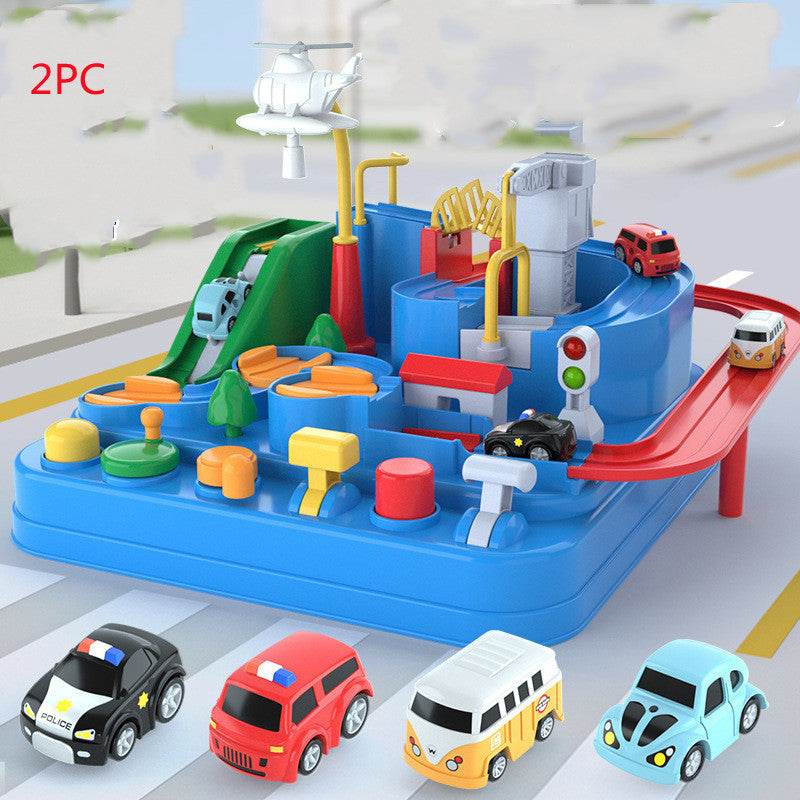 Cars Pass Through Big Adventure Parking Lot Rail Car Toy Car Track Kids Toy - Mubimart
