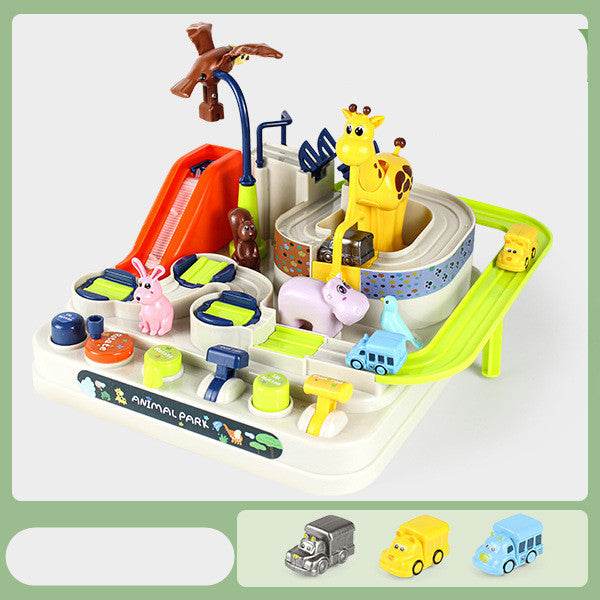 Cars Pass Through Big Adventure Parking Lot Rail Car Toy Car Track Kids Toy - Mubimart