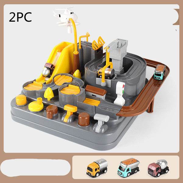 Cars Pass Through Big Adventure Parking Lot Rail Car Toy Car Track Kids Toy - Mubimart