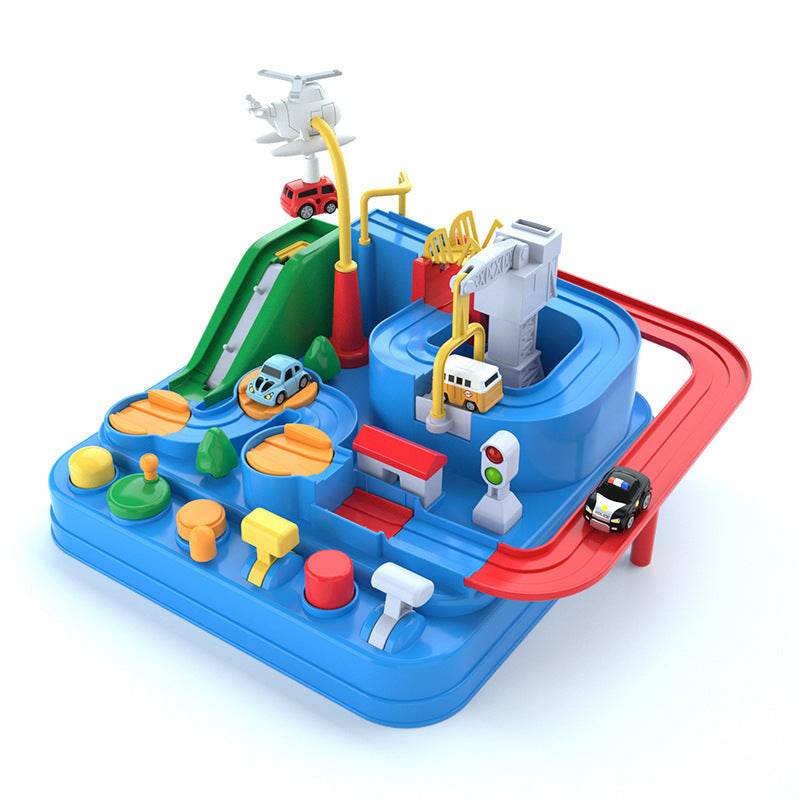 Cars Pass Through Big Adventure Parking Lot Rail Car Toy Car Track Kids Toy - Mubimart