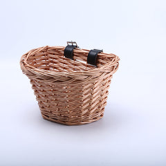 Cart Frame Wicker Woven Basket Shopping Bike - Mubimart -  