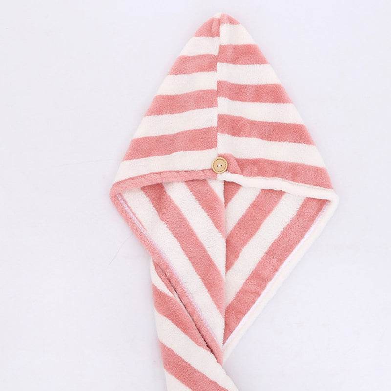 Cartoon Absorbent Thick Coral Fleece Dry Hair Towel - Mubimart