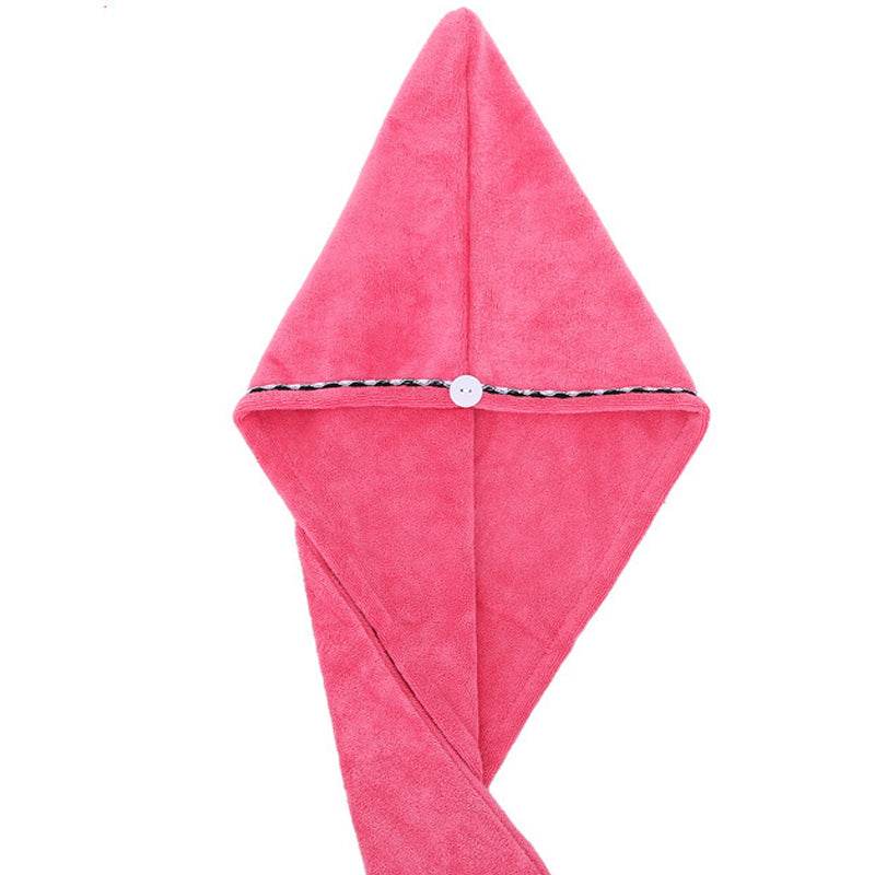 Cartoon Absorbent Thick Coral Fleece Dry Hair Towel - Mubimart