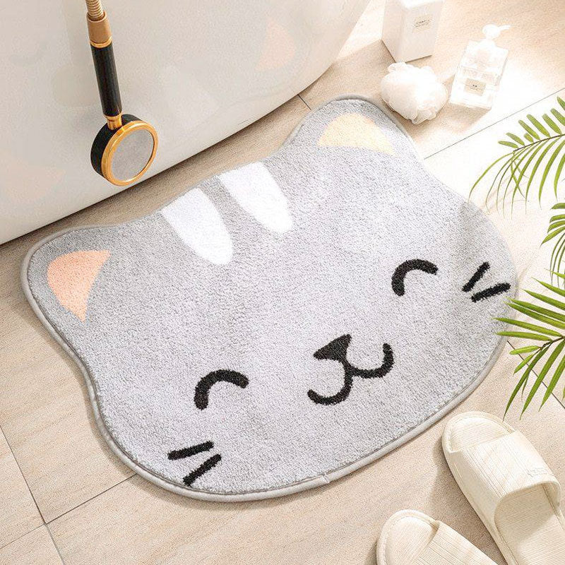 Cartoon Animal Bathroom Absorbent Rug - Mubimart -  