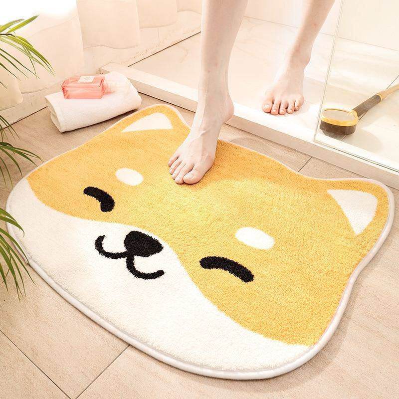 Cartoon Animal Bathroom Absorbent Rug - Mubimart