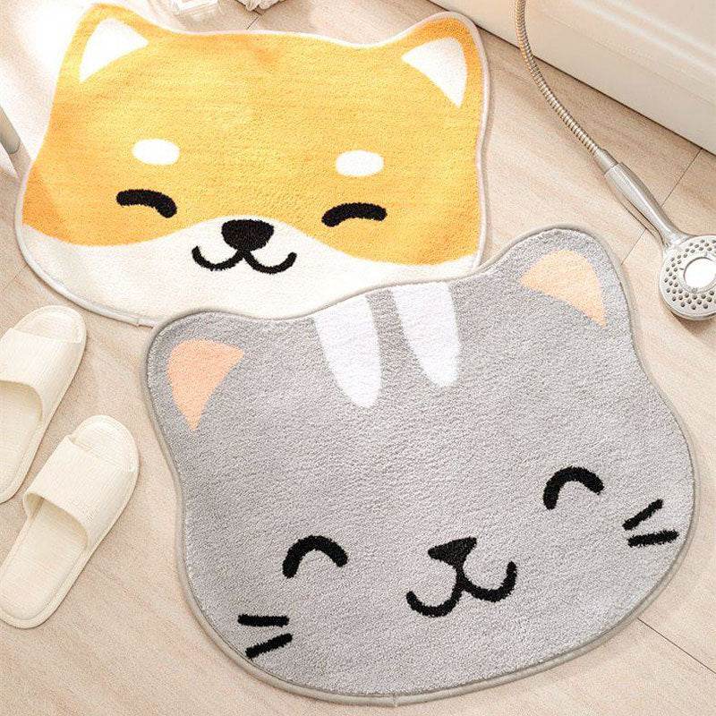 Cartoon Animal Bathroom Absorbent Rug - Mubimart