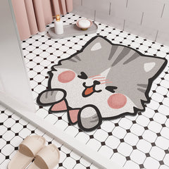 Cartoon Bathroom Bathroom Non-slip Floor Mat - Mubimart -  