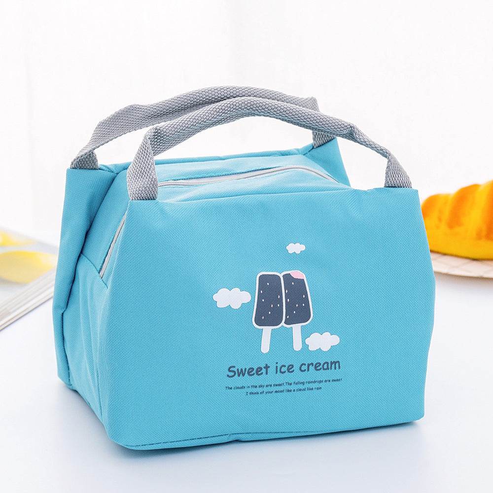 Cartoon Cute Student Insulation Bag Lunch Bag Small Lunch Box Bag - Mubimart